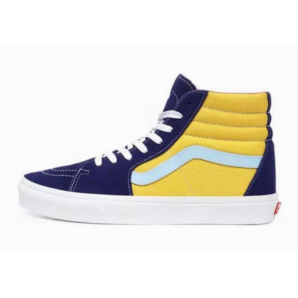 VANS Sunshine Sk8-Hi "Yellow Blue" Sneakers Size 10